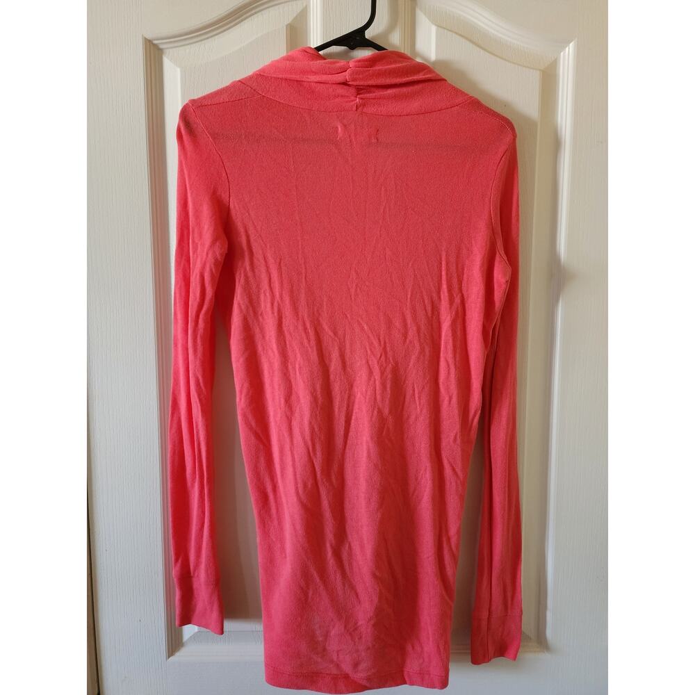 Lilly Pulitzer Coral Pink Pima Cotton Modal Tie Front Wrap Cardigan XS RN88189 - Picture 3 of 8
